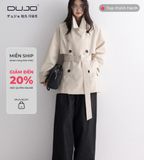  Trench Coat Dáng Trung – Dây Buộc Eo, Kiểu Cách Công Sở 