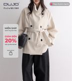  Trench Coat Dáng Trung – Dây Buộc Eo, Kiểu Cách Công Sở 