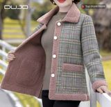  Áo khoác kẻ tặng mẹ dịp Tết 