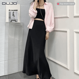  Chân Váy Lụa Dài Ôm Eo – Thanh Lịch, Dễ Phối, Mềm Mịn Như Lụa 