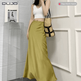 Chân Váy Lụa Dài Ôm Eo – Thanh Lịch, Dễ Phối, Mềm Mịn Như Lụa 