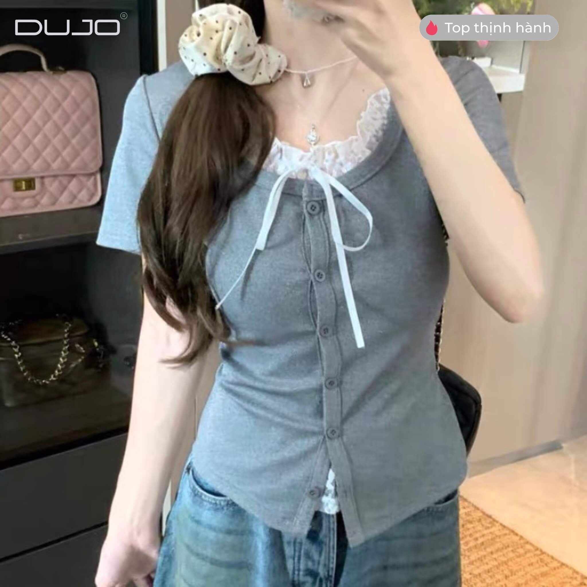  Áo Bèo Ren Nơ Trắng – Nhẹ Nhàng, Xinh Xắn, Cưng Hết Nấc 