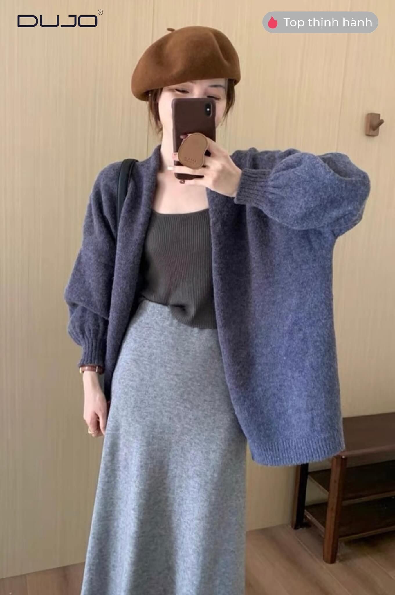  Áo Khoác Len Form Rộng 