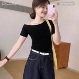  Áo Thun Ôm Cổ Thuyền - Tôn Vai – Gọn Eo 