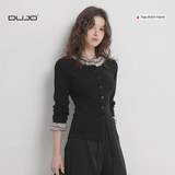  Áo Sơ Mi Nữ Ren Cổ Tròn – Nữ Tính & Thanh Lịch 