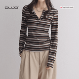  Áo Polo Kẻ Sọc Vintage – Dáng Ôm Tôn Eo, Thanh Lịch Chuẩn 2025 