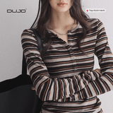  Áo Polo Kẻ Sọc Vintage – Dáng Ôm Tôn Eo, Thanh Lịch Chuẩn 2025 