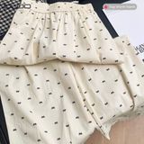  Quần Ống Rộng Lụa Lạnh Nơ Mini – Dịu Mắt Và Siêu Dễ Thương 