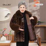  Áo nhung lót lông dày dặn tặng mẹ dịp Tết 