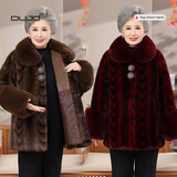  Áo nhung lót lông dày dặn tặng mẹ dịp Tết 