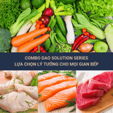  Bộ 03 Dao Nhà Bếp Benchusch Solution Series Cắt Thái Đa Năng - Thép Không Gỉ - Cán Nhựa - Chống Trơn Trượt 