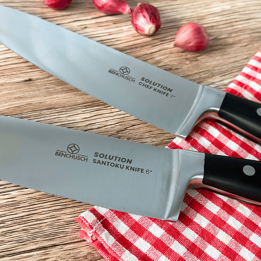  Bộ 02 Dao Nhà Bếp Benchusch Solution Series - Dao Đầu Bếp 7 Inch & Dao Santoku 6 Inch 