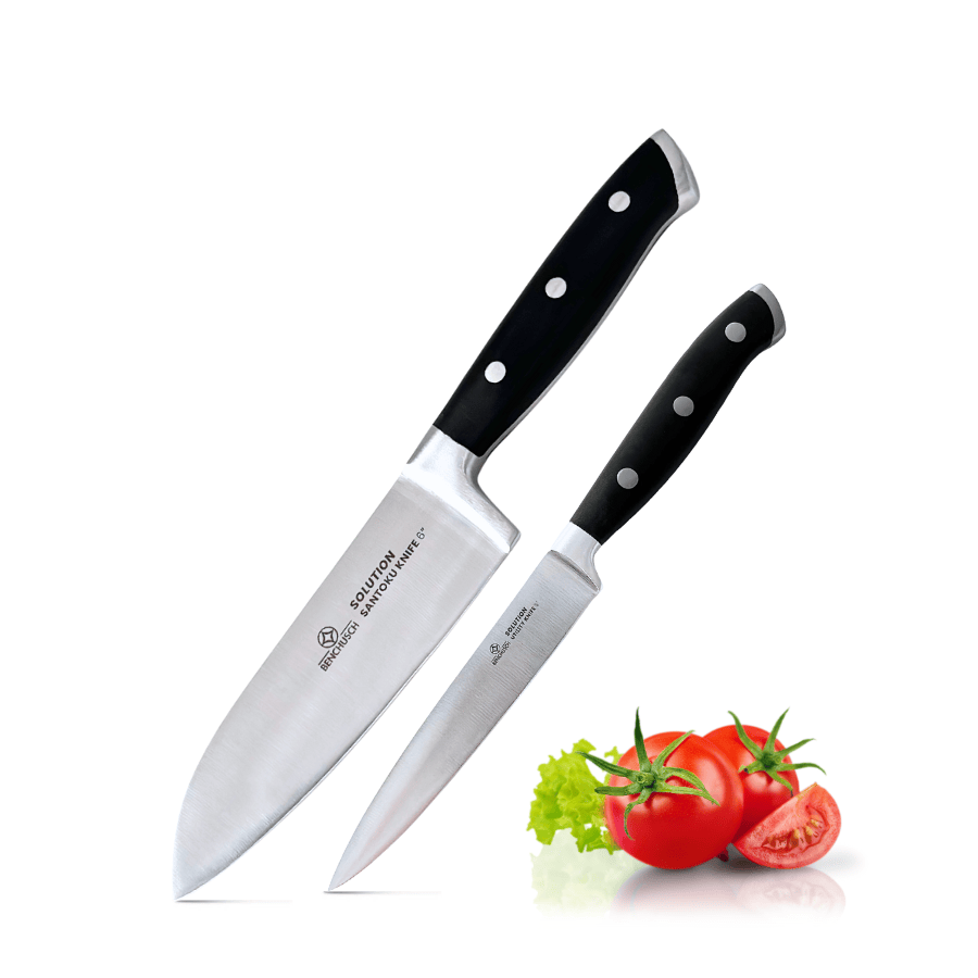 Bộ 02 Dao Nhà Bếp Benchusch Solution Series - Dao Santoku 6 Inch & Dao Gọt 5 Inch 