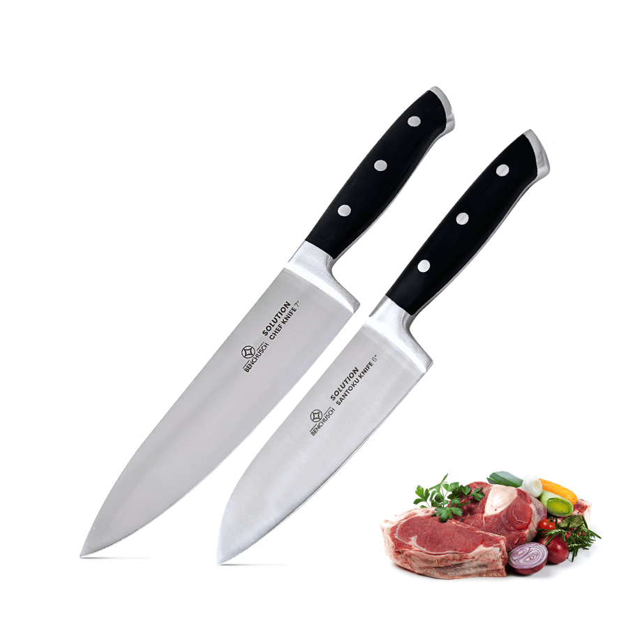  Bộ 02 Dao Nhà Bếp Benchusch Solution Series - Dao Đầu Bếp 7 Inch & Dao Santoku 6 Inch 