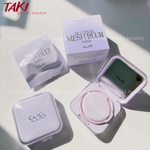 [ MỚI ] Phấn Nước Mịn Lì, Che Phủ Lỗ Chân Lông Clio Kill Cover Mesh Blur Cushion Kèm Lõi Refill (15gx2)
