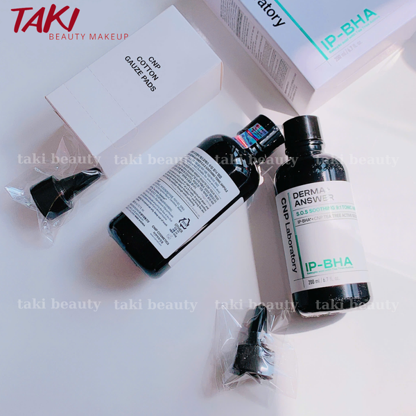 Tẩy tế Bào Chết IP- BHA CNP Laboratory Derma+ Answer S.O.S Soothing 9:1 Tonic Ampule 50ml - 200ml