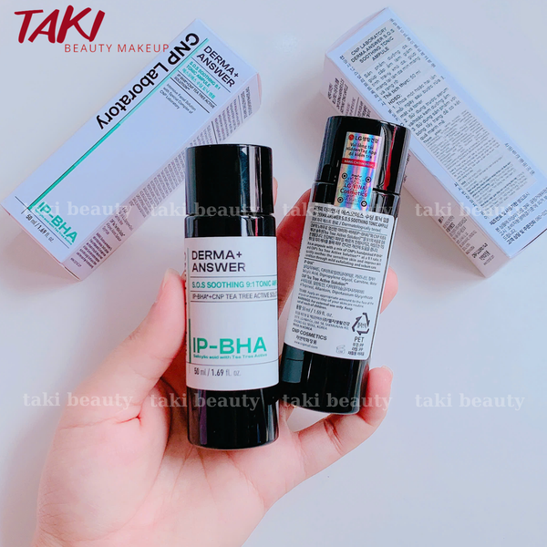 Tẩy tế Bào Chết IP- BHA CNP Laboratory Derma+ Answer S.O.S Soothing 9:1 Tonic Ampule 50ml - 200ml