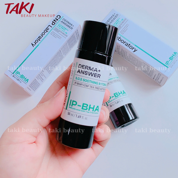 Tẩy tế Bào Chết IP- BHA CNP Laboratory Derma+ Answer S.O.S Soothing 9:1 Tonic Ampule 50ml - 200ml