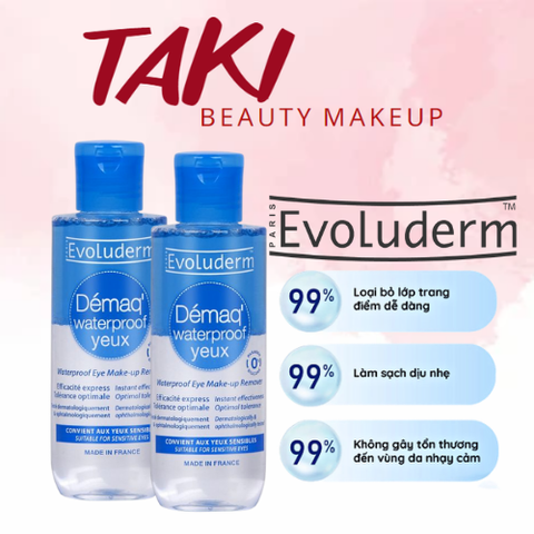 Nước Tẩy Trang Mắt và Môi Evoluderm Waterproof Eye Make-Up Remover 150ml
