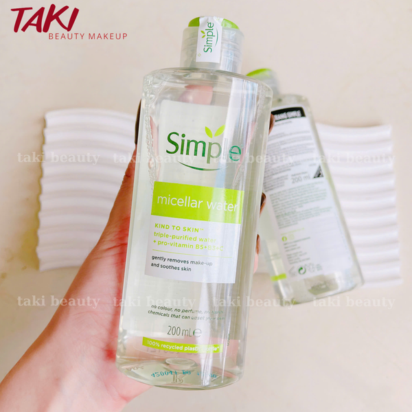 Nước tẩy trang Simple Micellar Cleansing Water