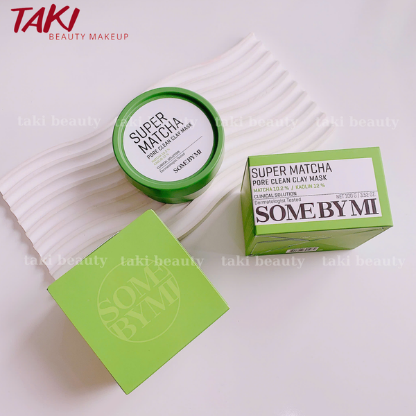 Mặt Nạ Đất Sét Some By Mi Trà Xanh Super Matcha Pore Clean Clay Mask 100g