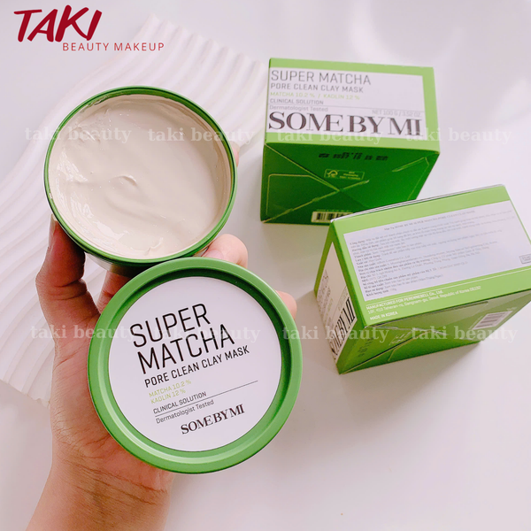 Mặt Nạ Đất Sét Some By Mi Trà Xanh Super Matcha Pore Clean Clay Mask 100g