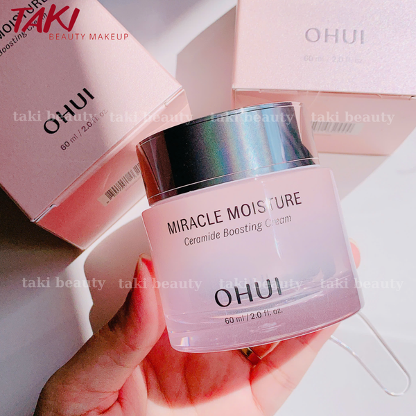 Kem Dưỡng Ẩm Căng Bóng Da Ohui Miracle Moisture Ceramide Boosting Cream 60ml