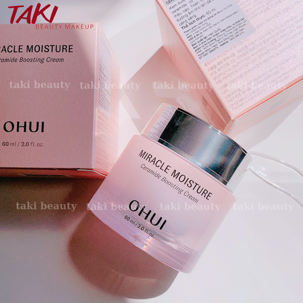Kem Dưỡng Ẩm Căng Bóng Da Ohui Miracle Moisture Ceramide Boosting Cream 60ml
