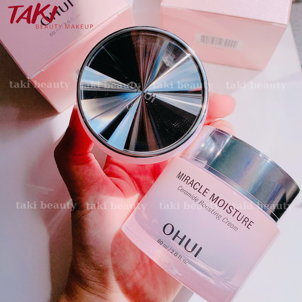 Kem Dưỡng Ẩm Căng Bóng Da Ohui Miracle Moisture Ceramide Boosting Cream 60ml