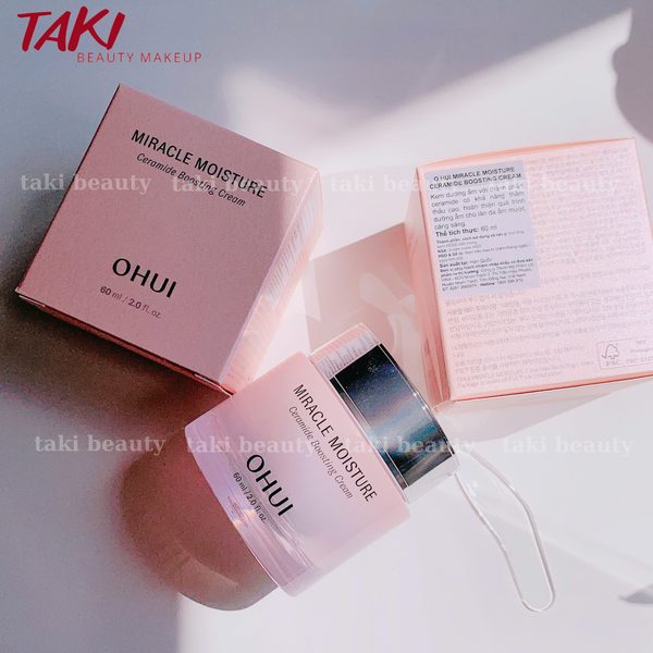 Kem Dưỡng Ẩm Căng Bóng Da Ohui Miracle Moisture Ceramide Boosting Cream 60ml