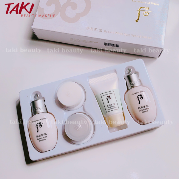 [ Tem LG ] Set Dưỡng Trắng Da Whoo Radiant White 5pcs Special Gift Kit