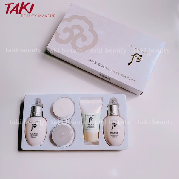 [ Tem LG ] Set Dưỡng Trắng Da Whoo Radiant White 5pcs Special Gift Kit