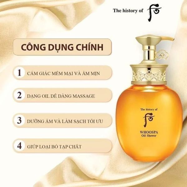 [ Tem LG ] Sữa Tắm Thảo Dược Đông Y Whoo Spa Oil Shower 220ml