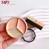  [HỘP TRÒN] Che Khuyết Điểm Triệt Sắc The Saem Cover Perfection Triple Pot Concealer 