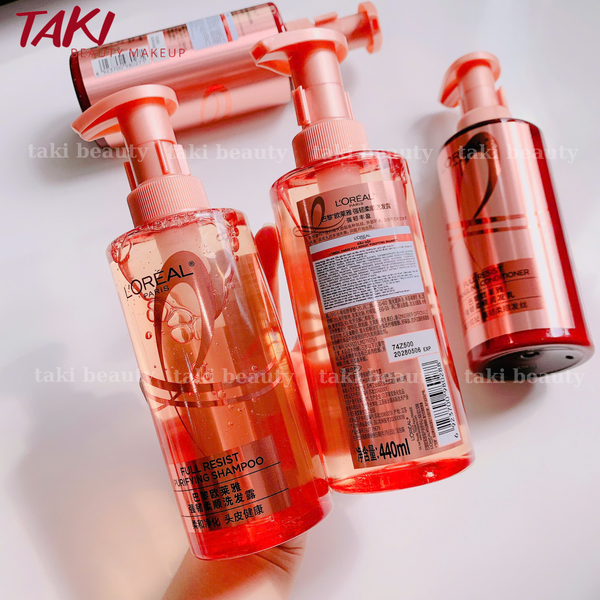 Dầu Gội và Dầu Xả LOréal Elseve Full Resist / Extraordinary Oil Smooth 400ml x 2