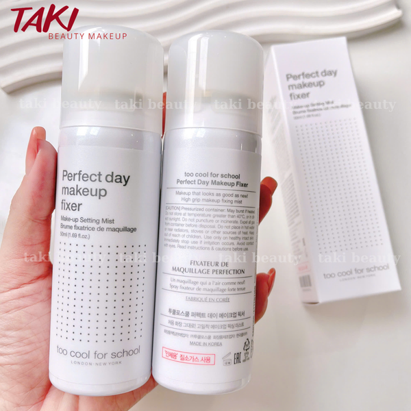 Xịt Khoáng Khóa Nền Too Cool For School Perfect Day Makeup Fixer
