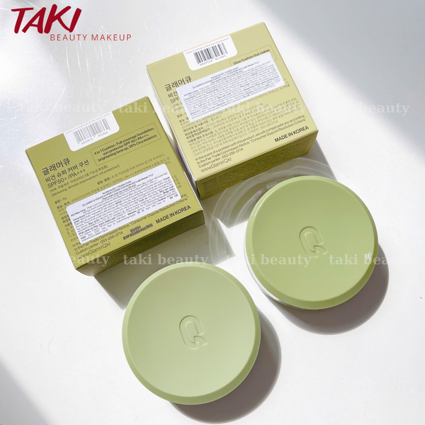 Phấn Nước Che Phủ GLAMRR GLOW/ DD/ COVER Q Vegan Super Cover Cushion SPF50+/PA+++