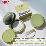  Phấn Nước Che Phủ GLAMRR GLOW/ DD/ COVER Q Vegan Super Cover Cushion SPF50+/PA+++ 