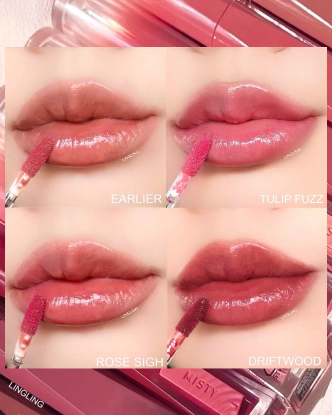  [NEW] Son Pha Lê 3CE Misty Lip Bare 11 Màu 