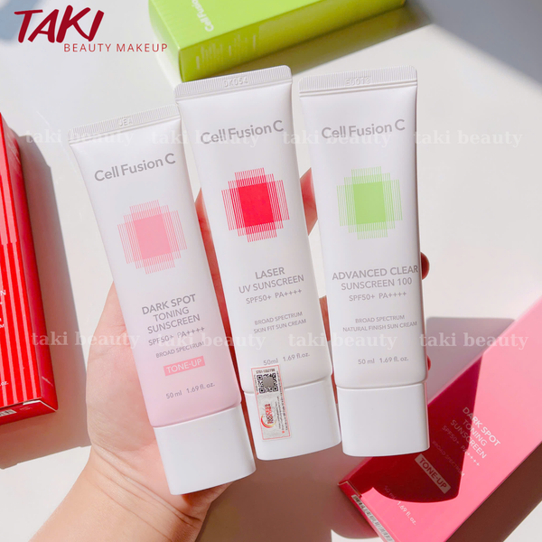 Kem chống nắng Cell Fusion C Laser - Toning - Advanced Clear Sunscreen 100 SPF 50+/PA+++