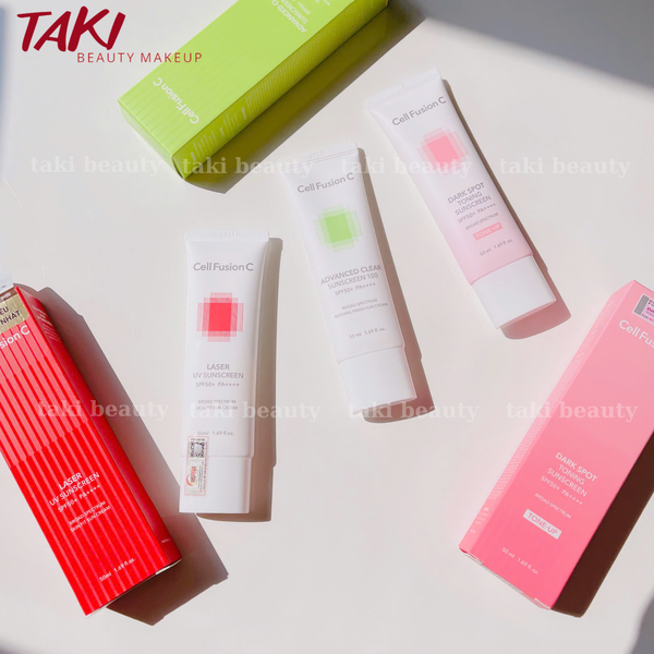 Kem chống nắng Cell Fusion C Laser - Toning - Advanced Clear Sunscreen 100 SPF 50+/PA+++