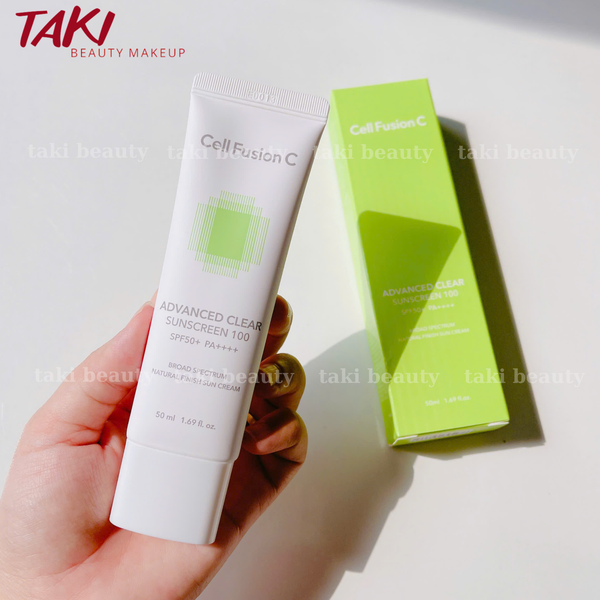 Kem chống nắng Cell Fusion C Laser - Toning - Advanced Clear Sunscreen 100 SPF 50+/PA+++