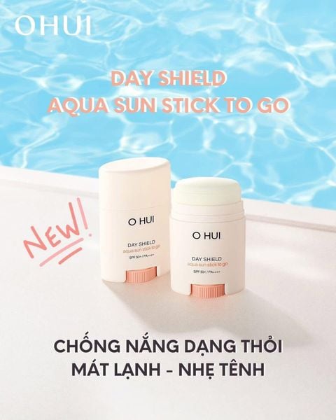 Kem Chống Nắng Thỏi OHui day Shield Aqua Sun Stick To Go SPF 50+ / PA++++ 14g