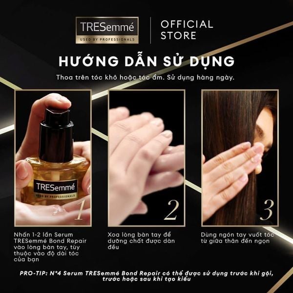 Serum Dưỡng Tóc Tresemme Keratin Smooth Keratinbond+ No 4 Serum 100ml