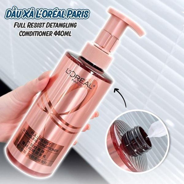 Dầu Gội và Dầu Xả LOréal Elseve Full Resist / Extraordinary Oil Smooth 400ml x 2