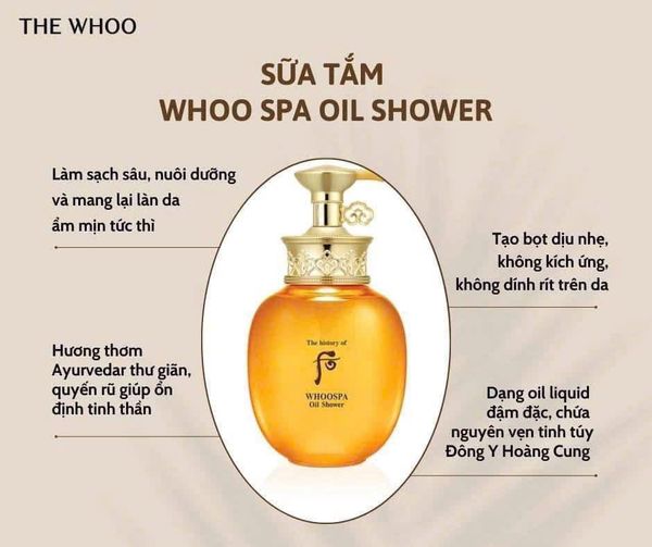 [ Tem LG ] Sữa Tắm Thảo Dược Đông Y Whoo Spa Oil Shower 220ml