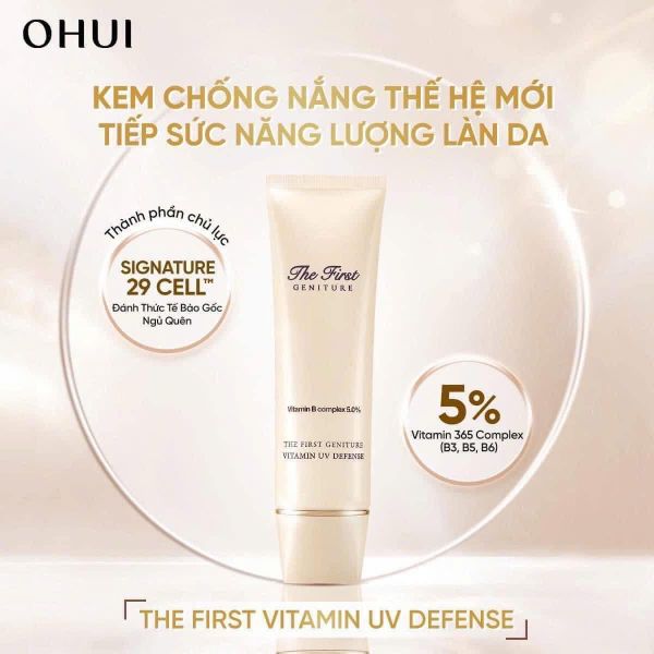 Bộ Kem Chống Nắng Tái Sinh OHUI The First Geniture Vitamin Uv Defense 5 pcs