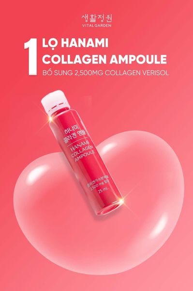 (Hàng Cty) Nước Uống Collagen Hanami Collagen Ampoule
