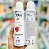  Xịt Khử Mùi Dove Go Fresh 48h 150ml 