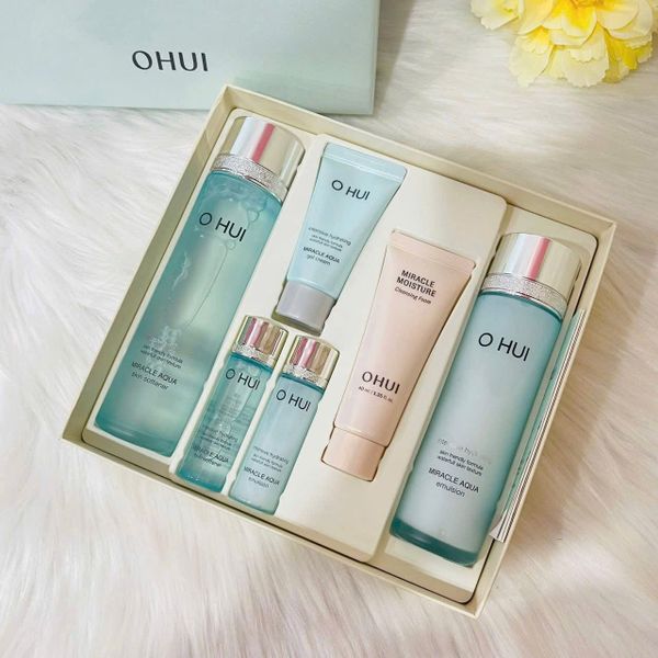 [ Tem LG ] Sét Dưỡng Ẩm Cấp Nước Ohui Miracle Aqua Special Set - 6 Món